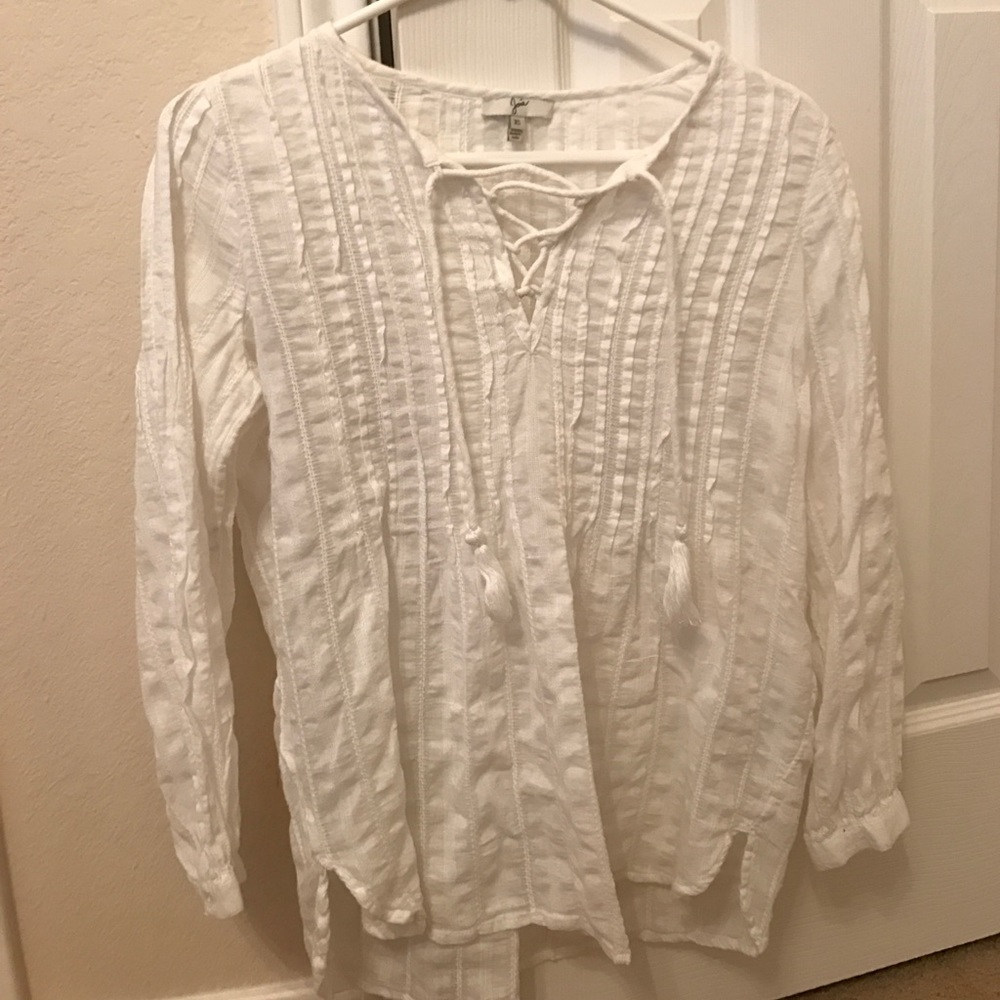Joie White linen shirt