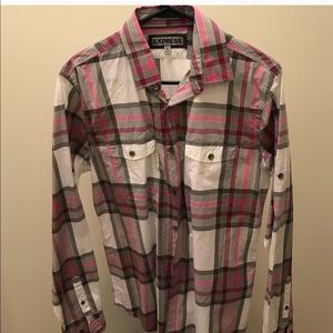 Express Fitted Dress Shirt