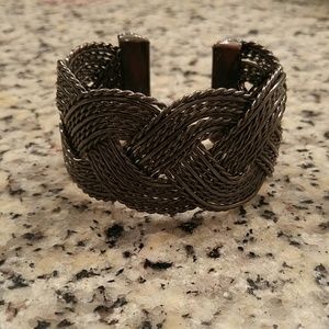 Braded Bracelet, Dark Grey