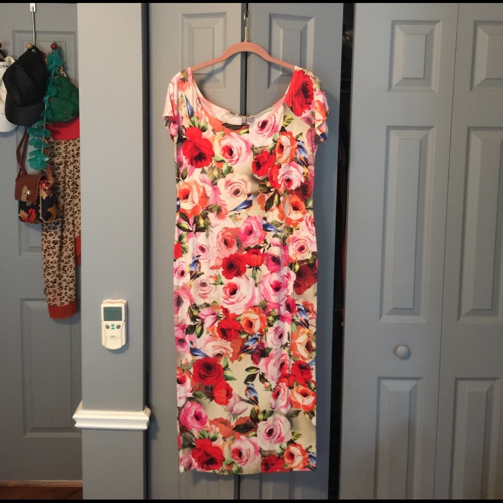 Floral midi dress