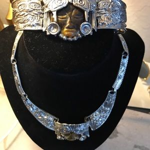 Taxco 925 Silver Tiger's Eye Warrior Stone