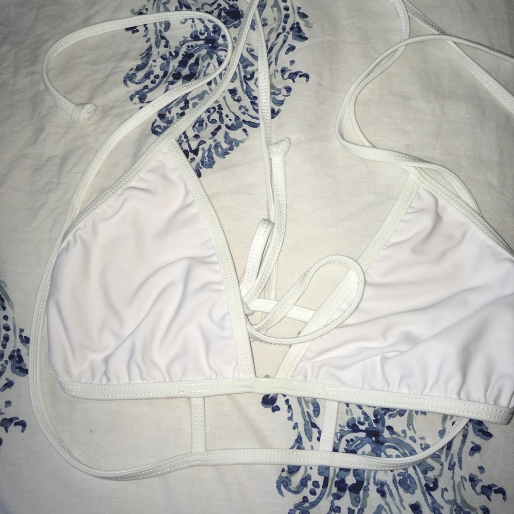 White bikini top