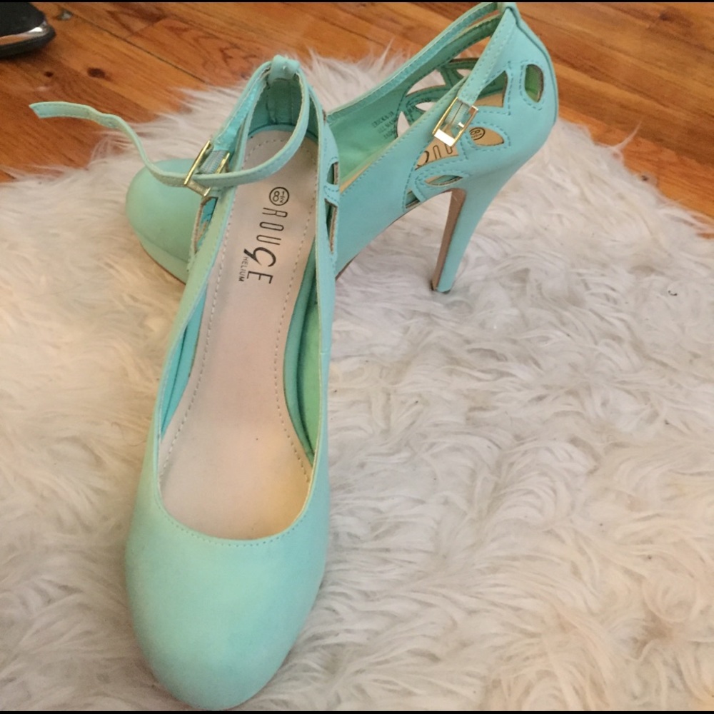 Cutout platform heels.