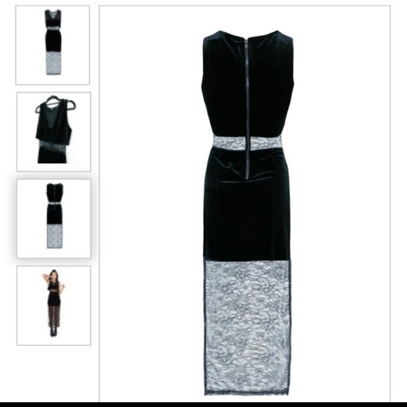 MINKPINK Velvet and Lace Maxi Dress - Picture 2 of 6