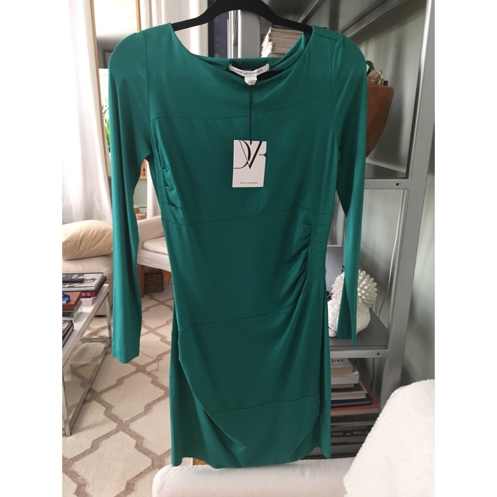 DVF green Joy dress