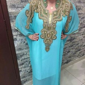 Kaftan embroidery free size