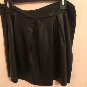 Leather skater skirt!