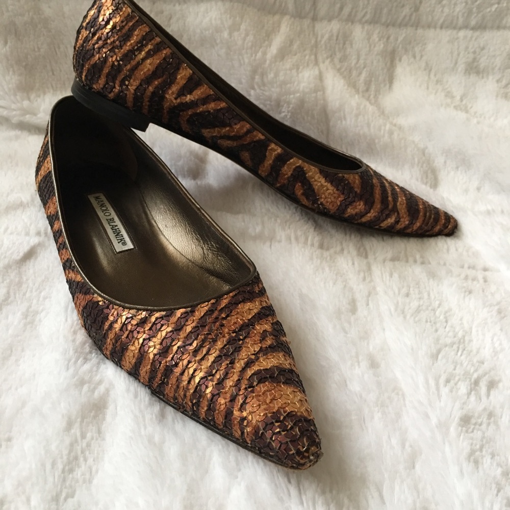 Manolo Blahnik flats size 7 1/2 👠👠👠