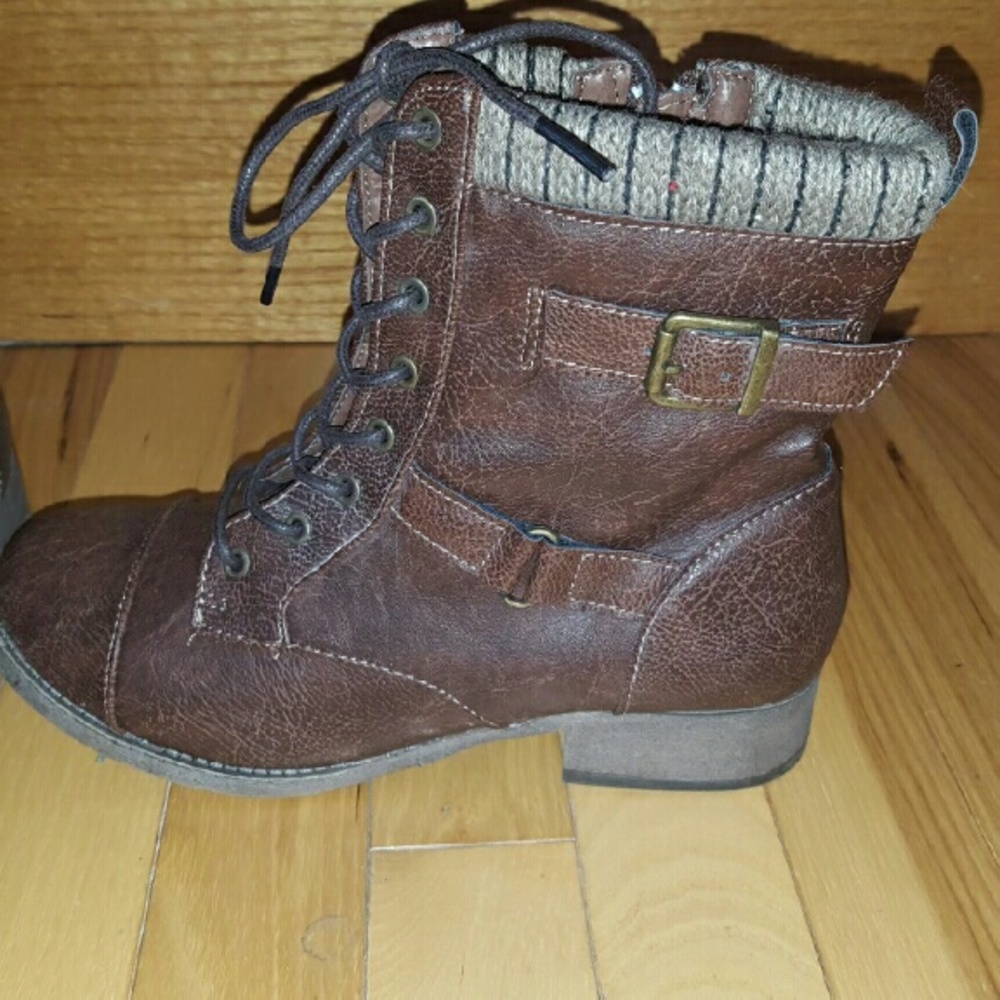 Jellypop Brown Leather Boots