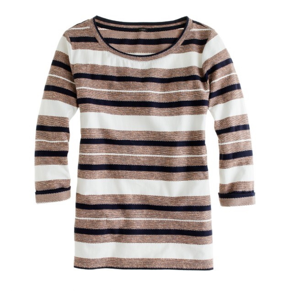 J. Crew Reverse-jacquard Stripe Shirt - Picture 2 of 5