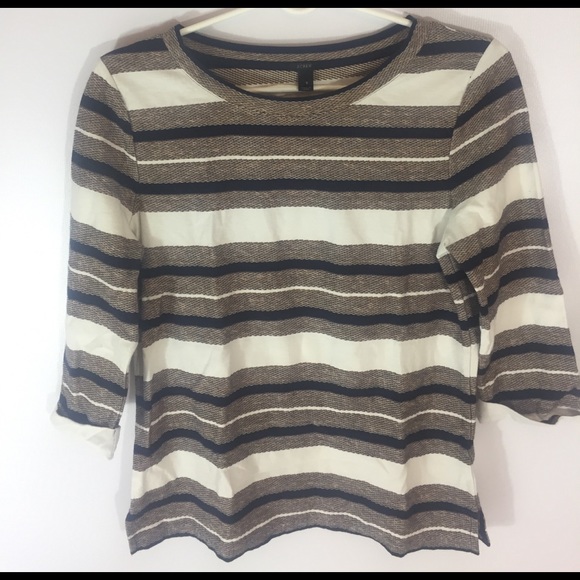 J. Crew Reverse-jacquard Stripe Shirt - Picture 3 of 5