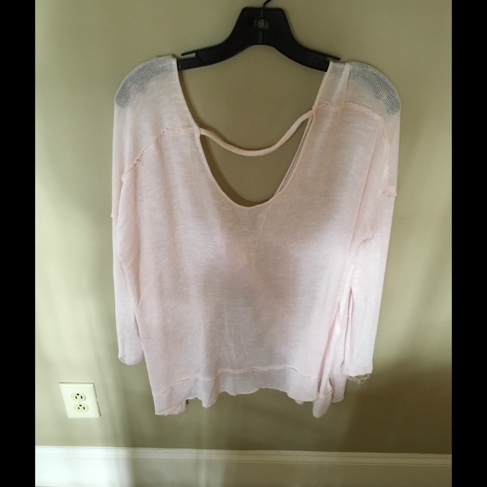 Free people pale pink top