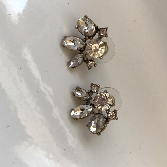 ❣NEW❣ Crystal Drop Stud Statement Earrings - Picture 3 of 3