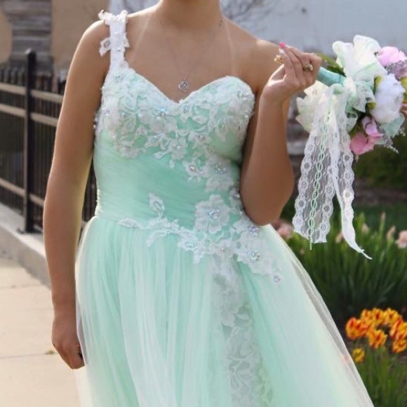 Mint Green Dress - Picture 2 of 3