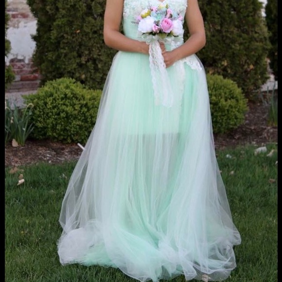 Mint Green Dress - Picture 3 of 3