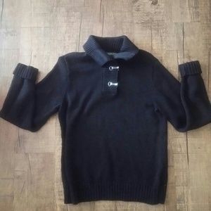 Ralph Lauren sweater shawl collar metal clasp