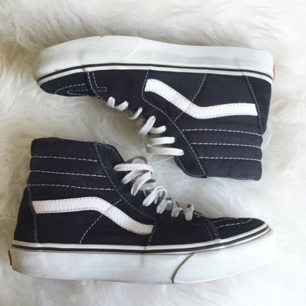 Vans Black Sk8 Hi (High Top) Skate Shoes Womens 6
