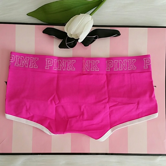 Nwt Pink Vs logo boyshort size S - Picture 4 of 4
