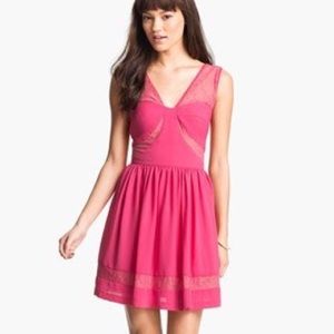 Max and Cleo Hot Pink Dress