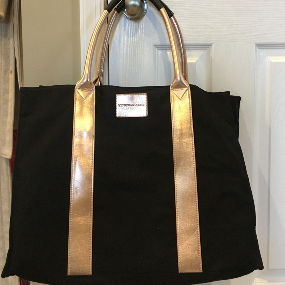 Victoria's Secret black canvas tote