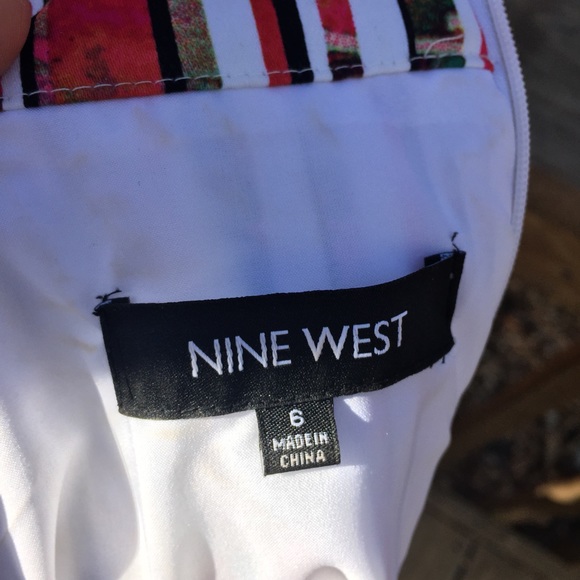 Nine West Dresses - Nine West Striped Floral Halter Easter dress Nine West Dresses - Nine West Striped Floral Halter Easter dress
