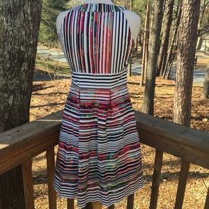 Nine West Dresses - Nine West Striped Floral Halter Easter dress Nine West Dresses - Nine West Striped Floral Halter Easter dress