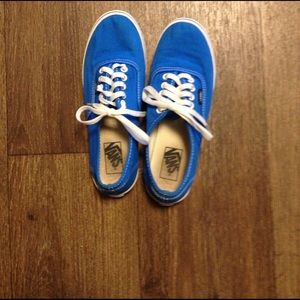 Blue Vans size 9.5 women or 8 men