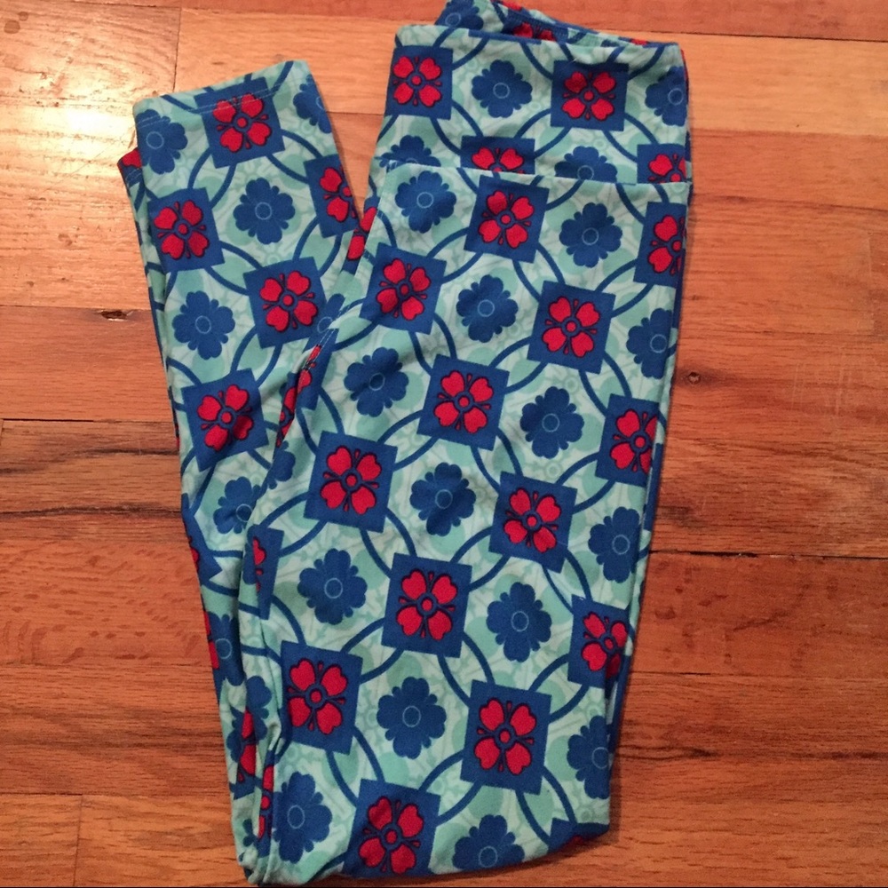Lularoe blue leggings os