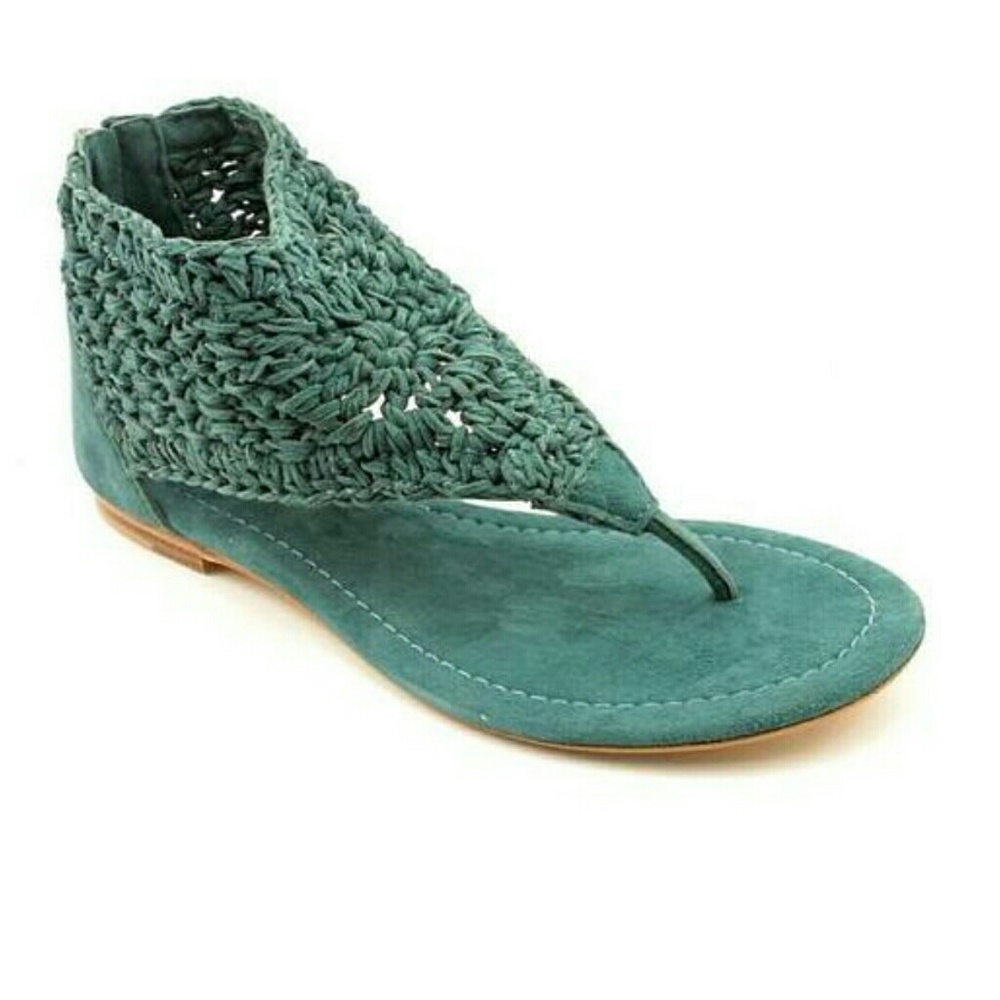 Emerald Leather Sandals