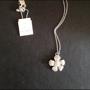 Lia Sophia flower pendant necklace. NWT