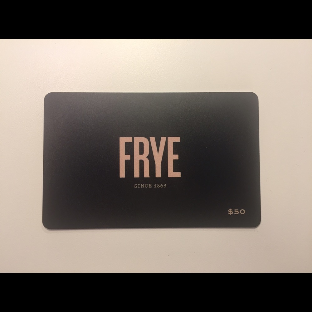 Frye gift card - boots shoes accessories