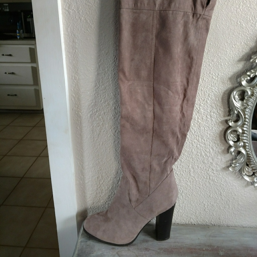 ***SOLD***Over the Knee faux suede Boots