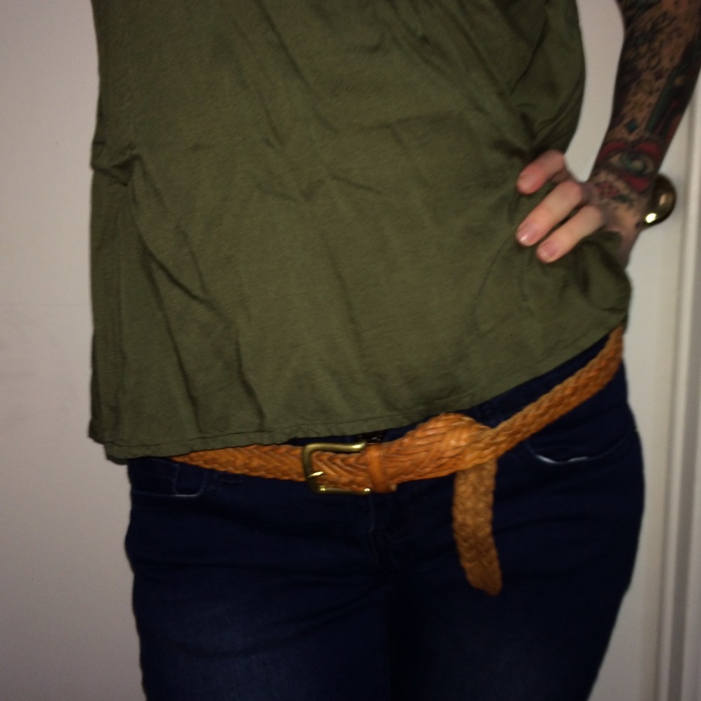 Braided Leather Belt