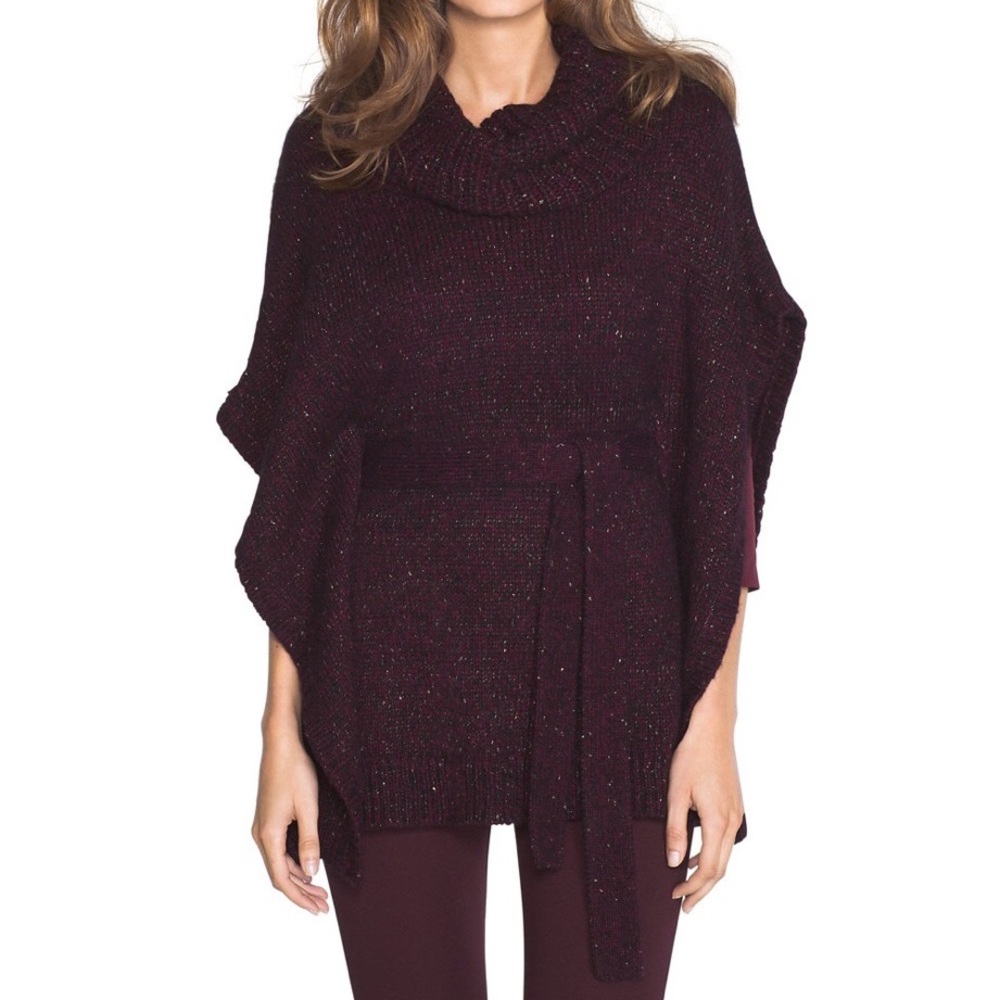 White House Black Market Marled Knit Poncho XS