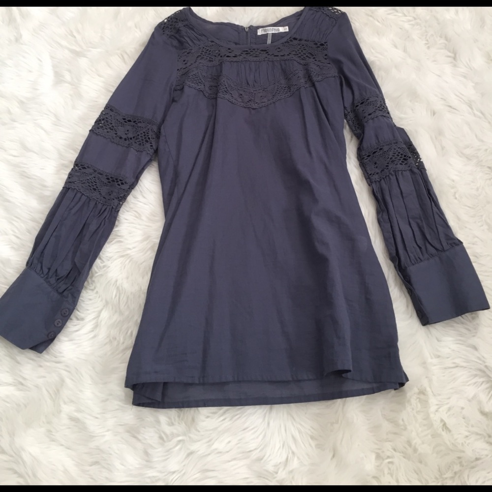 Beautiful BoHo long sleeve lace tunic