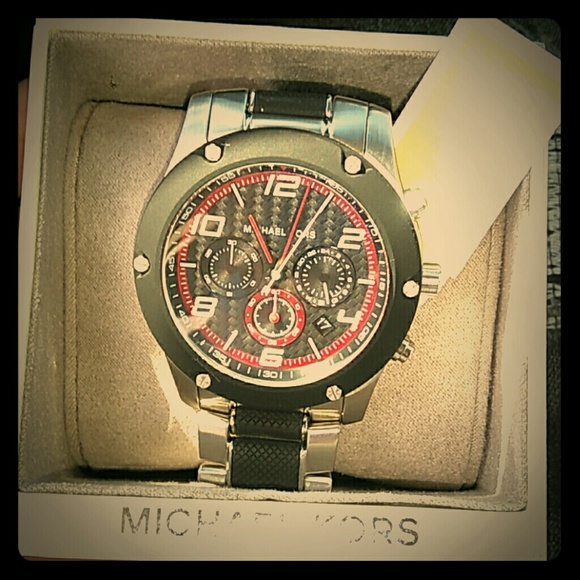 Michael kors black and silver watch NWT - Picture 1 of 4