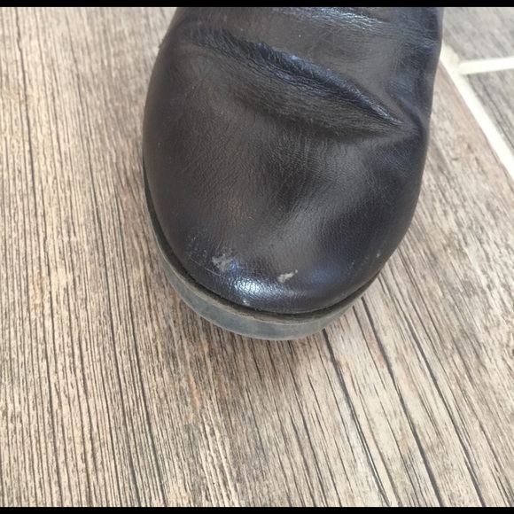 Women's brown knee high boots - Picture 3 of 4