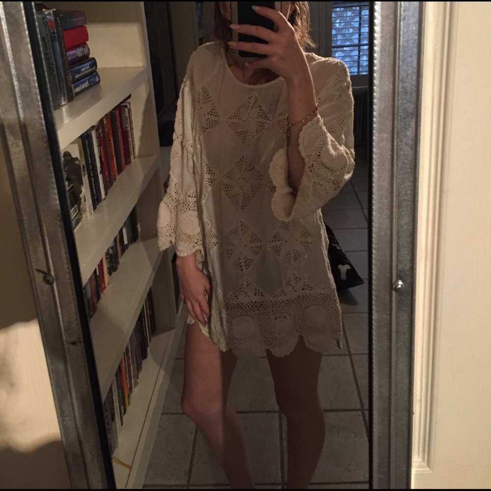 Free People crochet tunic