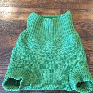 Wool cloth diaper cover