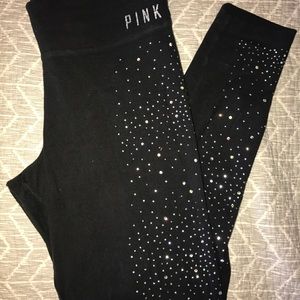 PINK by Victoria's Secret Rhinestone Yogas