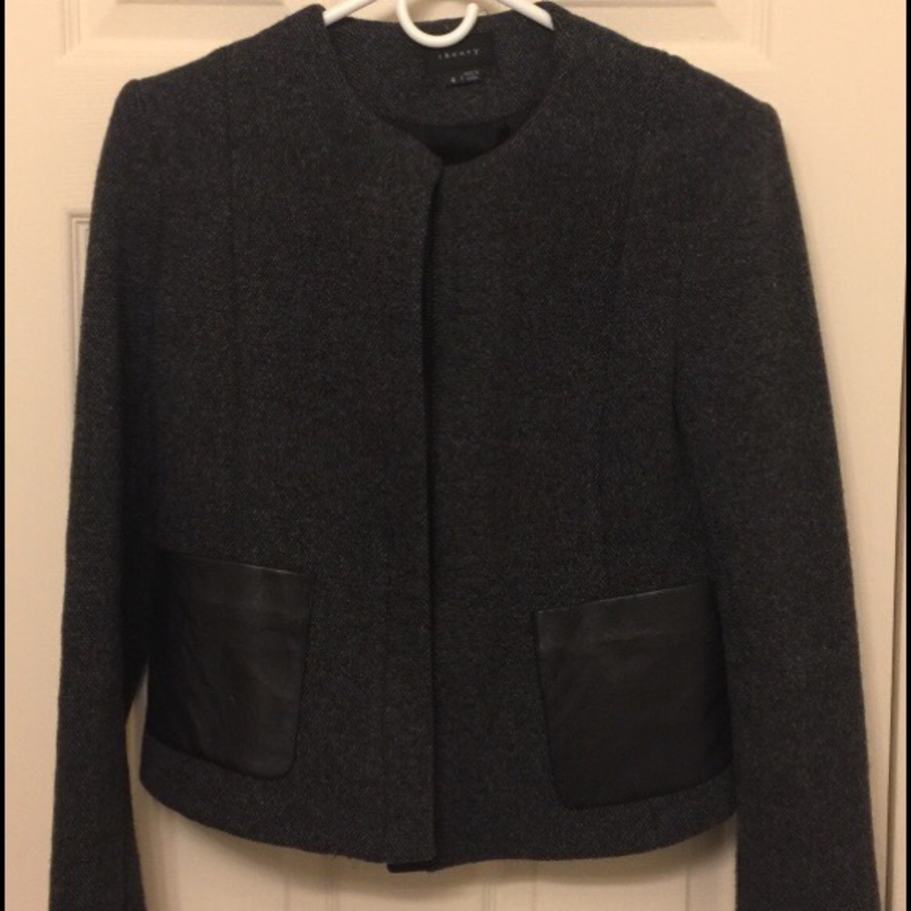 Theory womens tweed blazer- size 4