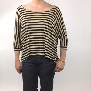 COMFY & CUTE STRIPED DOLMAN TOP