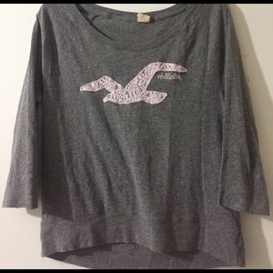 Hollister half sleeve top