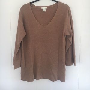 H&M Basis Tan Ribbed Sweater