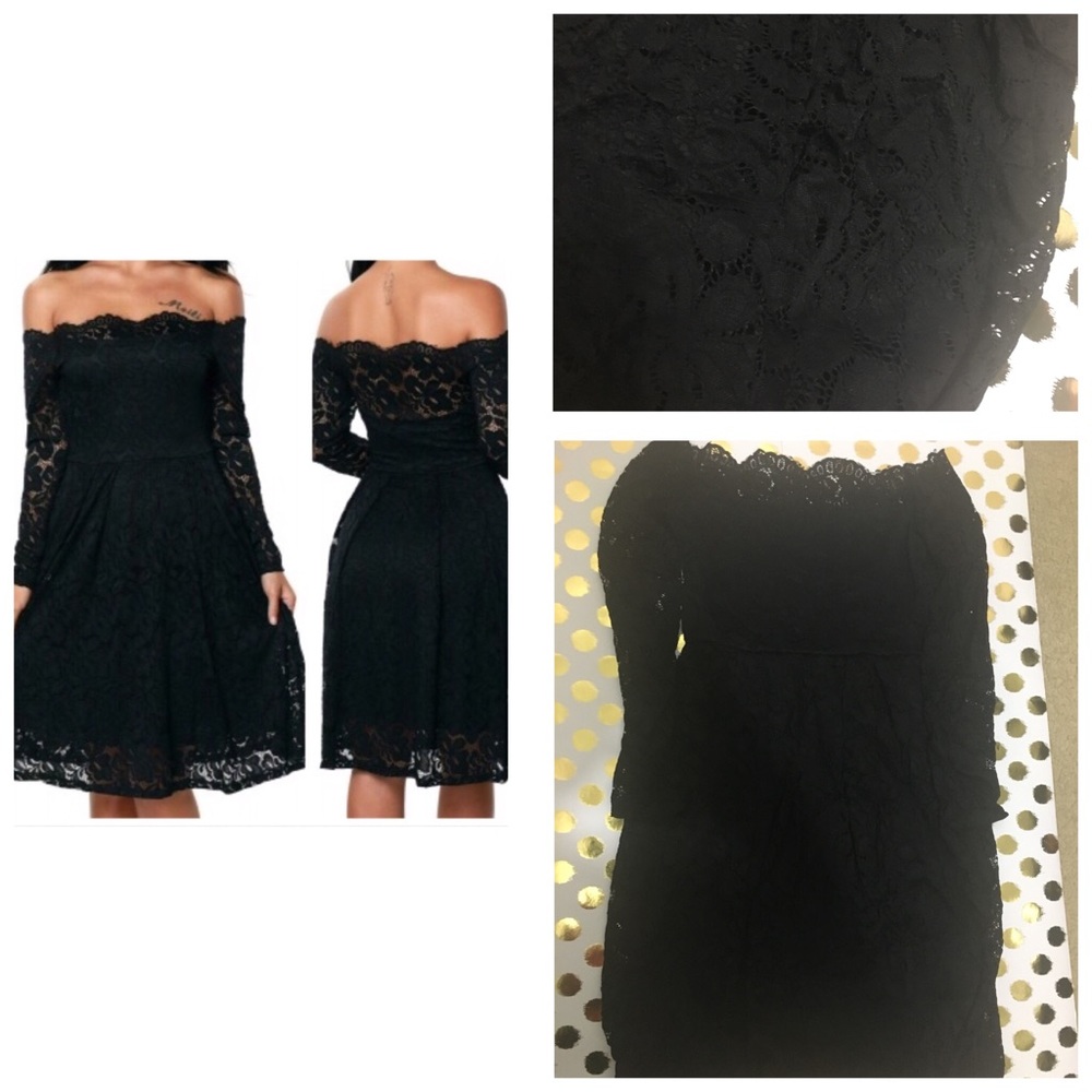 Black Lace cocktail dress - Picture 2 of 4