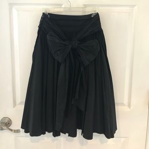 Full A line skirt with bow in back