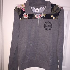 PINK Half Zip Sweatshirt