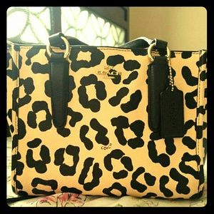 mini ocelat leopard crossbody 9x7 5 inches wide