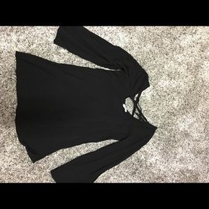 Long sleeve black dress