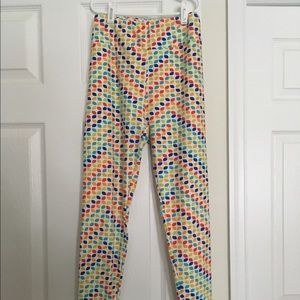 Lularoe One Size polka dot leggings